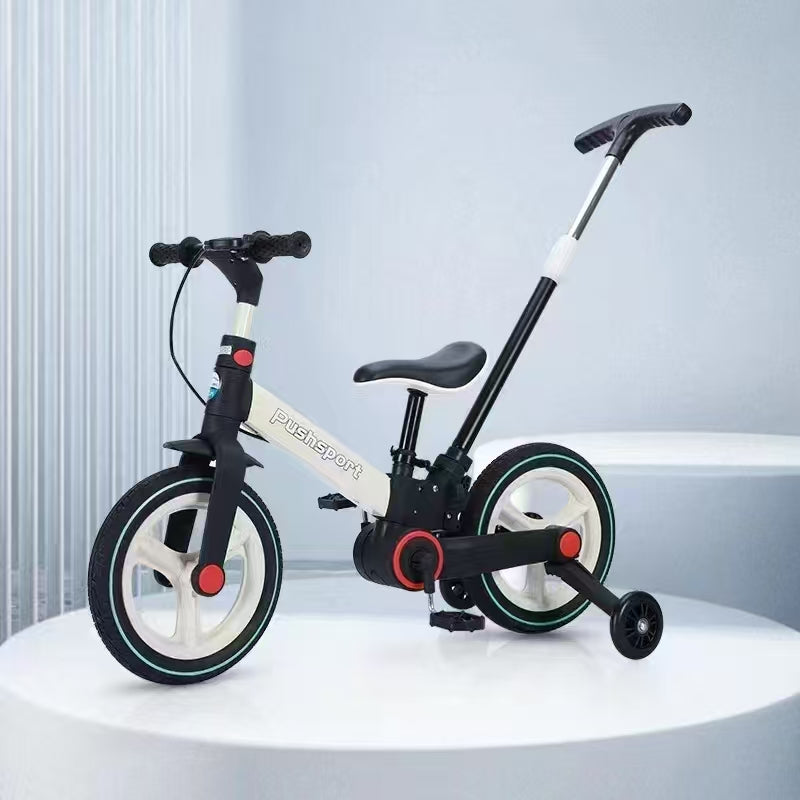 6 in 1 Toddler Balance Bike with Push Handle