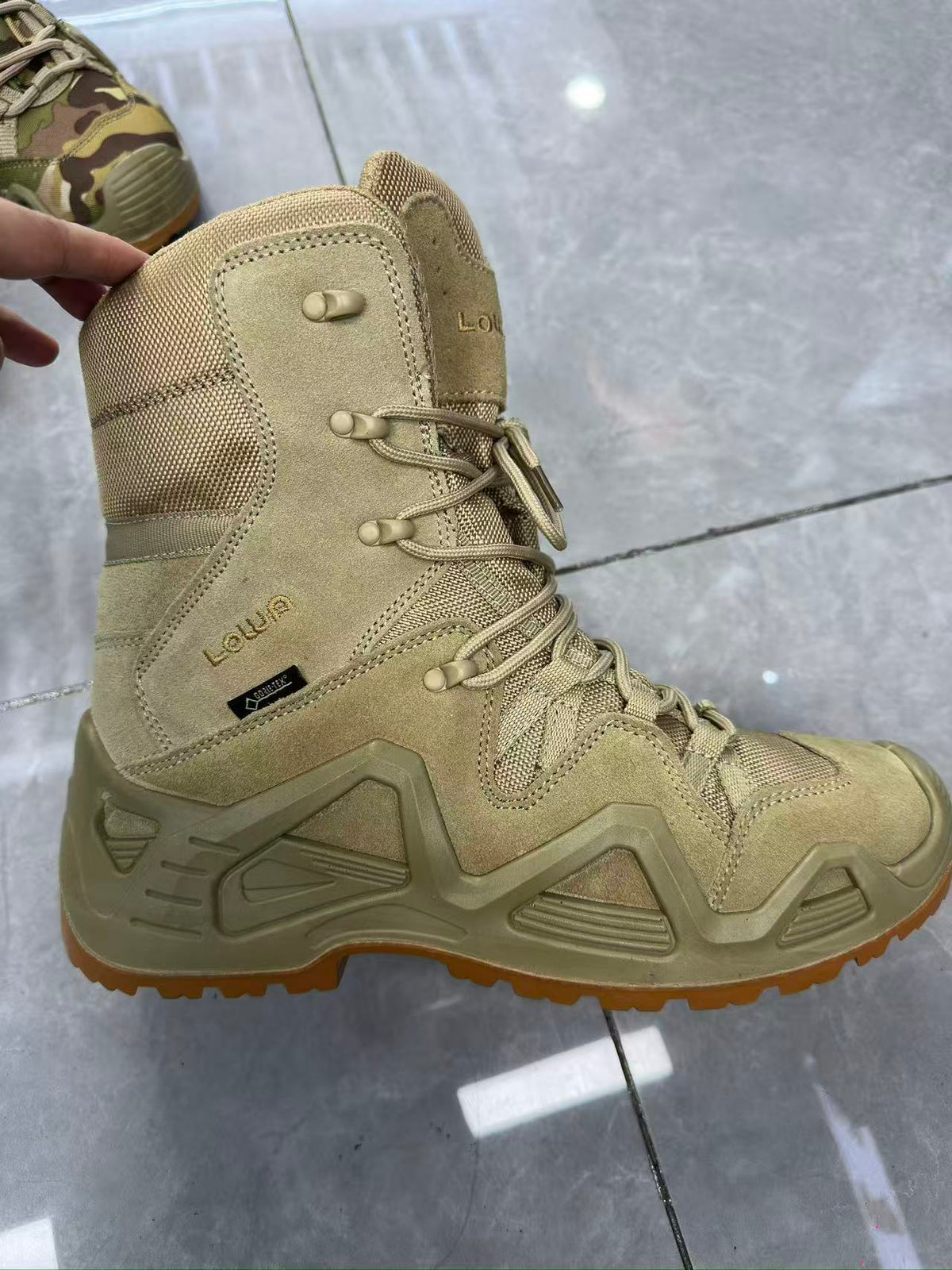 Lowa Tactical Military Boots Desert Tan High Cut