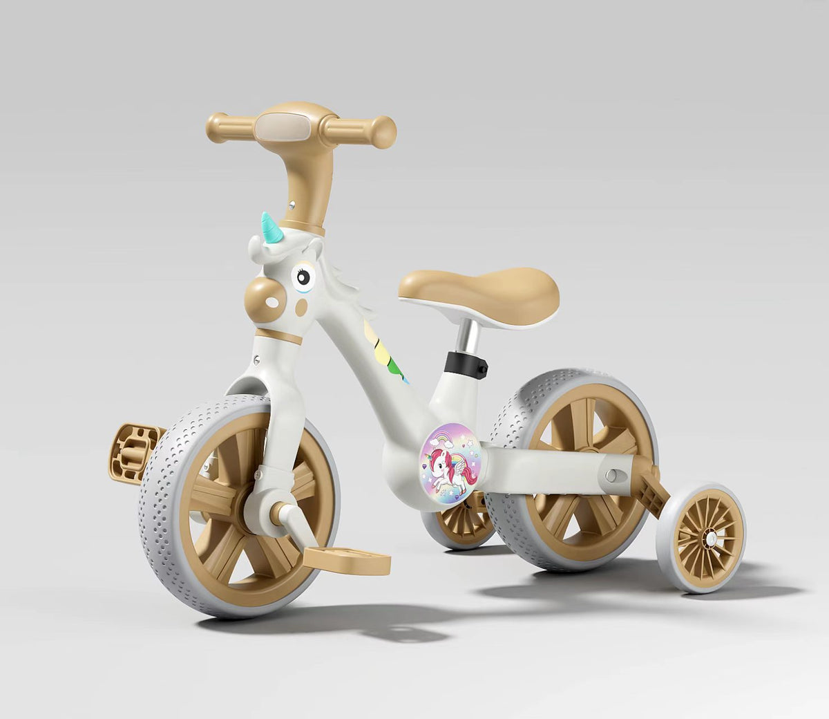 Unicorn Kids Balance Bike with Training Wheels